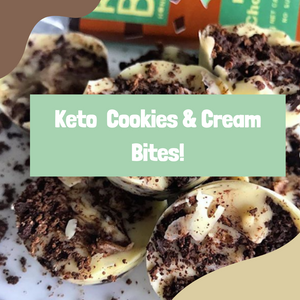 Recipe: Keto Cookies & Cream Bites!
