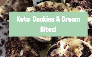 Recipe: Keto Cookies & Cream Bites!