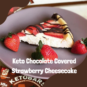 Recipe: Chocolate Covered Strawberry Keto Cheesecake