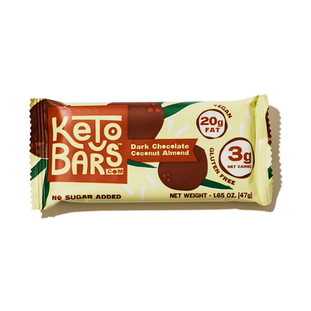 Dark Chocolate Coconut Almond Keto Bars, 10 pack.