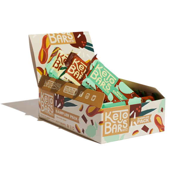 Keto Bars Sampler, 12 pack.